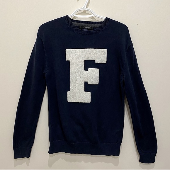 2 for 25 Bundle‼️French Connection Navy Sweater - Picture 2 of 6